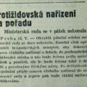 "Protižidovská opatření na pořadu"-České slovo-15.05. 1939