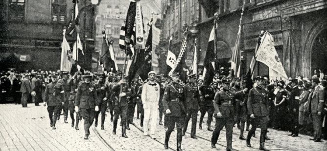 Památník manifestačního sjezdu legionářů v Praze 1924 - texty