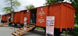 V Praze je k vidění replika vlaku, který používali legionáři v Rusku