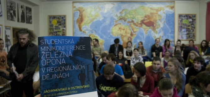 Studentská minikonference o "železné oponě" a lágrech v Ostrově nad Ohří
