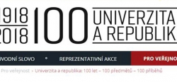 Univerzita a republika: 100 let – 100 předmětů – 100 příběhů