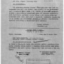 dopis zdravotního rady v Písku z 26.8.1942, v němž po prohlídce letského tábora upozorňuje na nevyhovující ubytovací a zdravotní podmínky