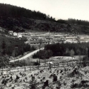 celkový pohled na hodonínský tzv. cikánský tábor, asi 1942