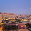 Večerní pohled ze Starého města na Olivetskou horu. 