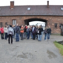 Příjezdová brána v Birkenau