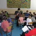 workshop - Vlakem po Evropě - téma rasismu a přesudků v dnešní společnosti moderuje Jana Huvarová