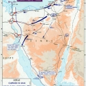 mapa útoku během Suezské krize