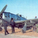 F-47 Thudnerbolt - stíhací bombardér používaný Francouzi v Alžírsku; Jan Zajíc