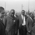 Kenneth Kaunda (1. zambijský prezident) na návštěvě Německa; Jan Zajíc