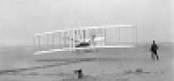 Bratři Wrightové uskutečnili první let letadlem