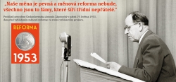 Měnová reforma 1953 v grafickém zpracování na Aktuálně.cz