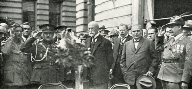 Památník manifestačního sjezdu legionářů v Praze 1924 - fotografie