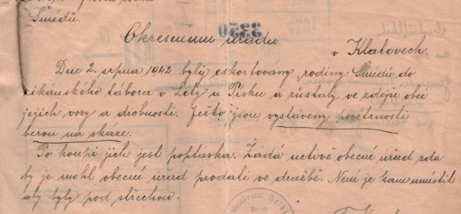 Genocida českých Romů - pracovní list
