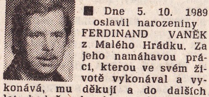 Odhalení lavičky Ferdinanda Vaňka před věznicí v Ostravě - Heřmanicích