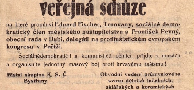 Webová výstava: Němečtí antifašisté z Československa v archivních dokumentech (1933-1948)