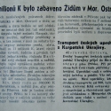 "11 milionů bylo zabaveno Židům v Mor. Ostravě" - Moravskoslezský deník 19.03.1939