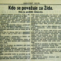 "Kdo se považuje za Žida" - Denní noviny - 23.06. 1939