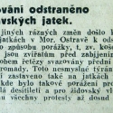 "Košerování bylo odstraněno ostravských jatek"-Denní noviny-19.03. 1939
