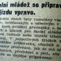 "Školní mládež se připravuje na jízdu vpravo"-Denní noviny-16.03. 1939