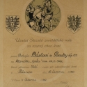 Uznání Slezské zemědělské rady Bohušu Bártovi z roku 1930