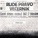 Rudé právo informuje o ustavujícím  sjezdu KSČ  v květnu  1921.