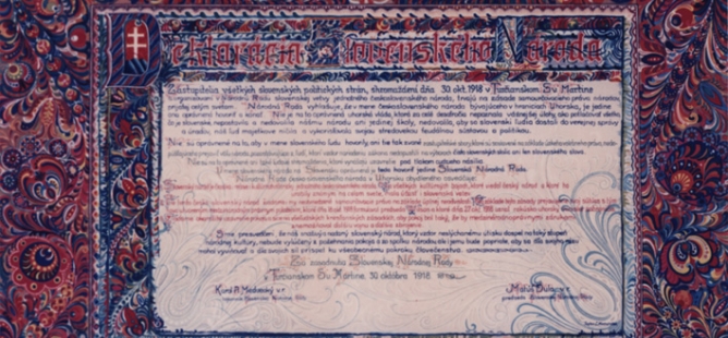 Martinská deklarácia (30. 10. 1918)