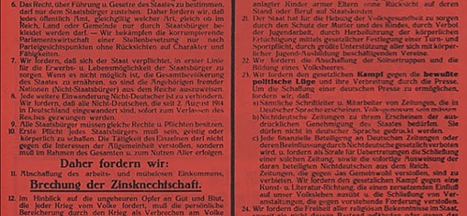 Program NSDAP (24.2.1920)