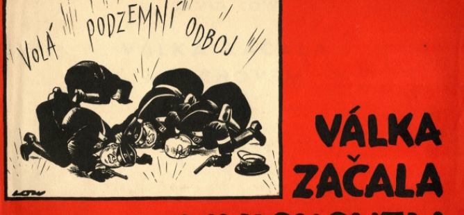 Válka začala Mnichovem - unikátní české vydání karikatur Davida Lowa (1945)