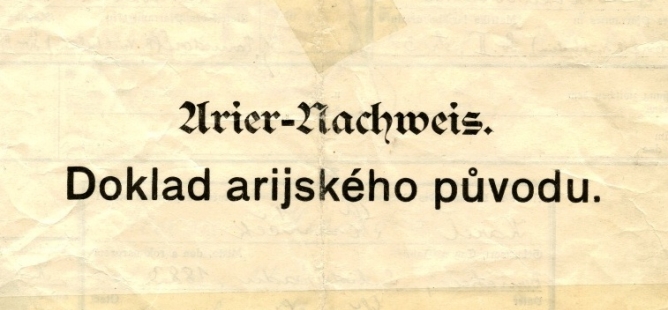 Doklad árijského původu - Arier-Nachweis (1941)