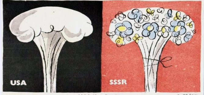 Karikatury Dikobrazu se sovětskou tematikou