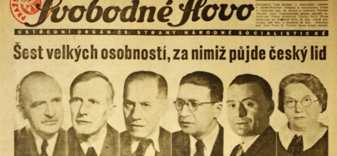 Parlamentní volby 1946 na stránkách tisku jednotlivých stran NF